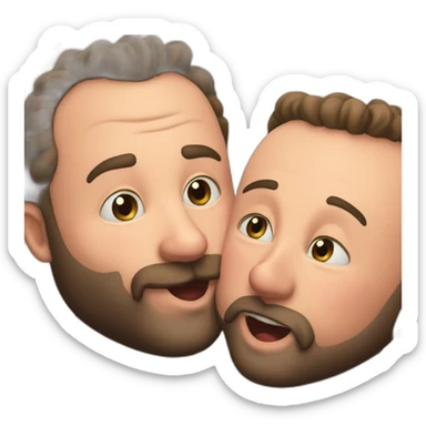 tom segura kissing bert kreischer sticker