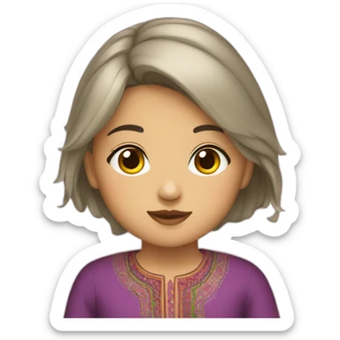 uzbek girl sticker