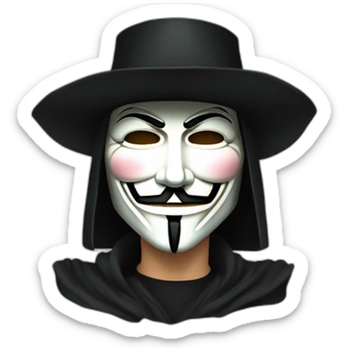 V for vendetta sticker
