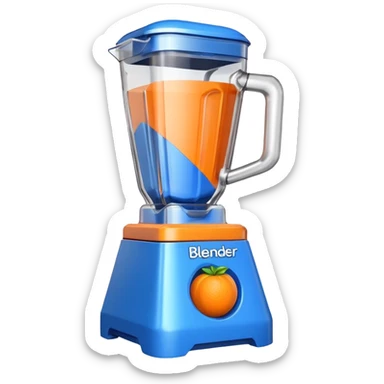 Genarte for a me a Blender Program logo sticker