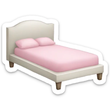 Light pink bed sticker