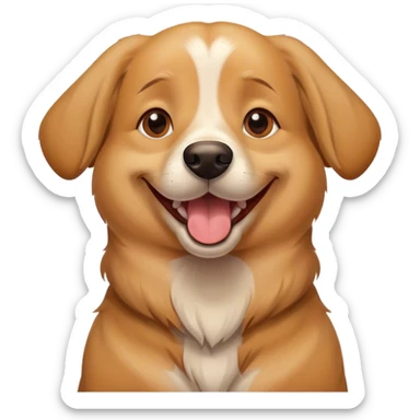Dog happy sticker
