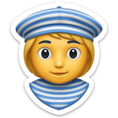 Marinière bleue  sticker