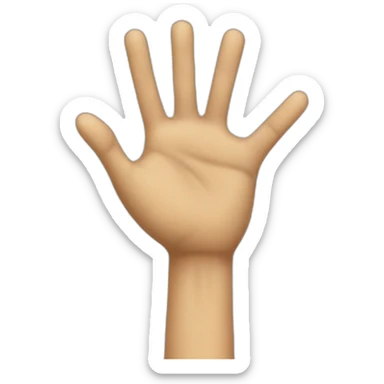 The hand of the Italians when they're not happy sticker