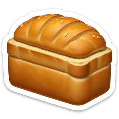 bread loaf taking a nap sticker