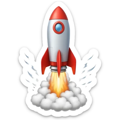 rocket leaves sticker