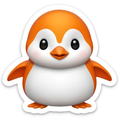 Colorful Words that spell 'Bind is Life!!!', in bright orange, and on top of the words a winking little white happy penguin sticker