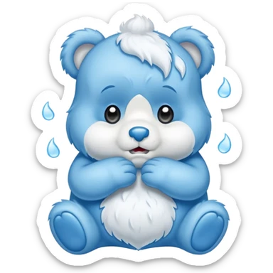 Care bear sad  sticker