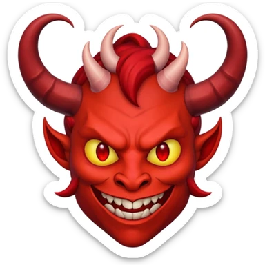 The devil  sticker