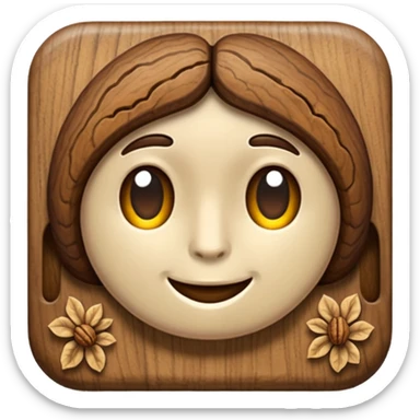  Walnut realistic  sticker