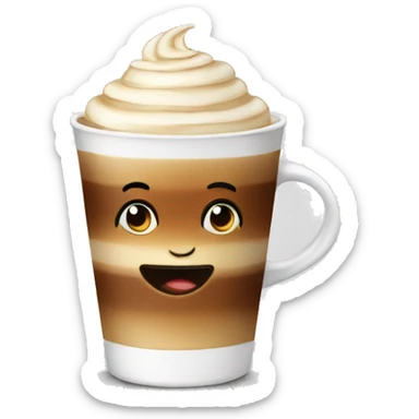 A cappuccino  sticker
