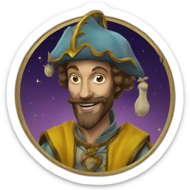 The Fool tarot sticker