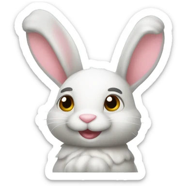 Quiero un conejo enamorado  sticker