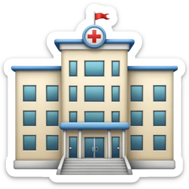 Hospital building sticker