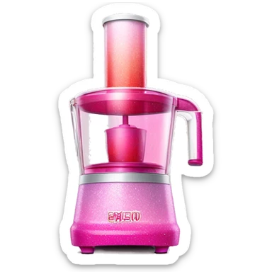 Pink ombre juicer with glitter  sticker