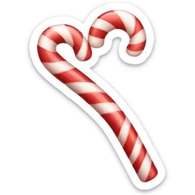 Candy cane sticker