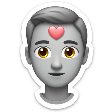  símbolo de Psicología con corazón  sticker