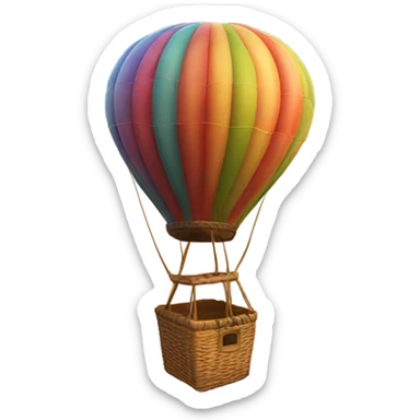 Hot air balloon sticker
