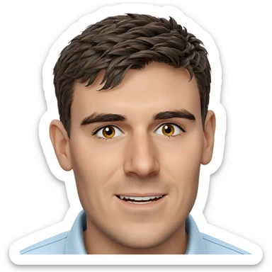 portrait of a smiling boy sticker