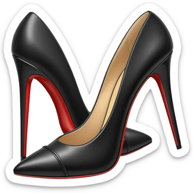 A high heel sticker