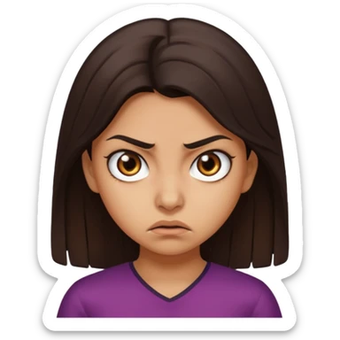 Azerbaijanian girl is angry  sticker