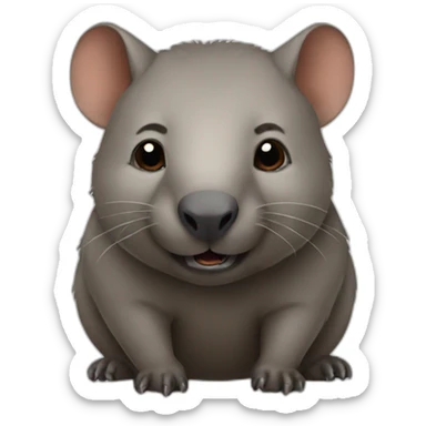 a wombat sticker