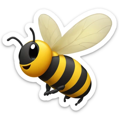 flying bee that looks like a television sticker