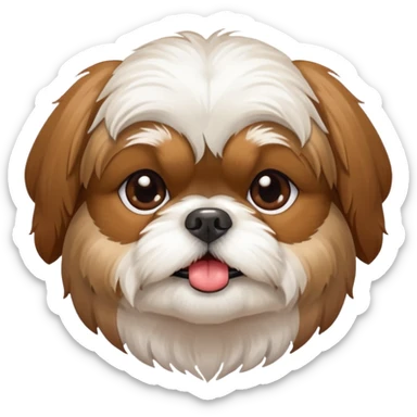 Cute dog shih tzu sticker