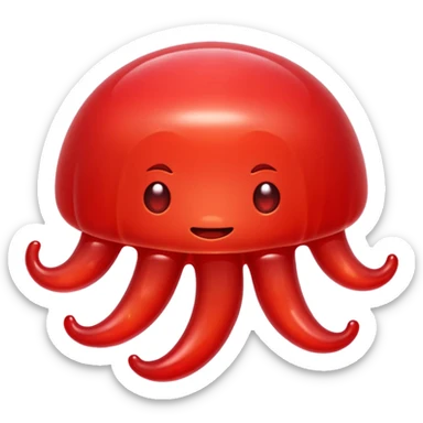 One red Jelly sticker
