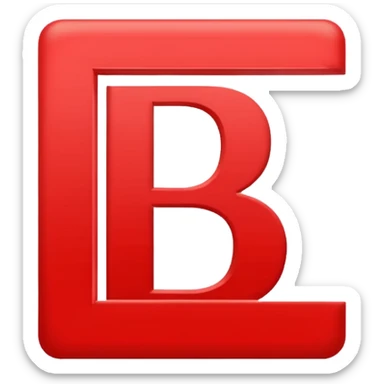 Letters “due” on a red square  sticker