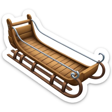 winter sled sticker