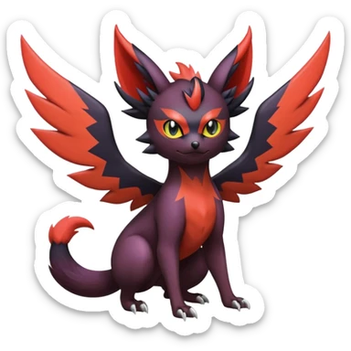 Noibat-Noivern-Litten-Zorua-Hybrid sticker