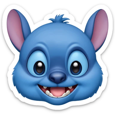 Stitch sentado sticker
