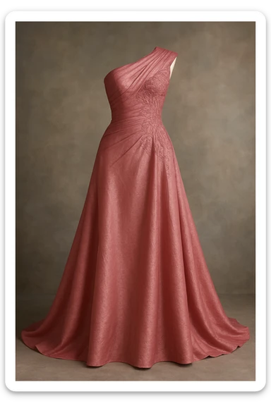 pink designer dress sticker