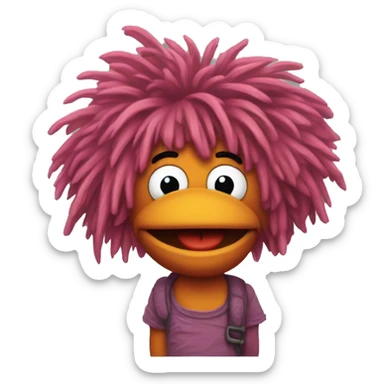 Huband meathead  fraggle sticker