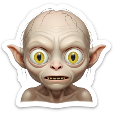 gollum from Lord of the rings sticker