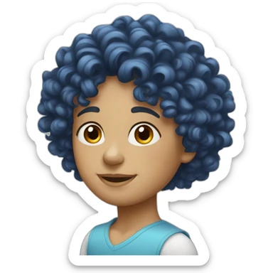 fair-skin-curly--fair-hair-blue-eyrs sticker