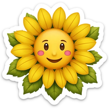 sonnenblumenstrauss  ohne personen, aber mit daum ok zeichen sticker