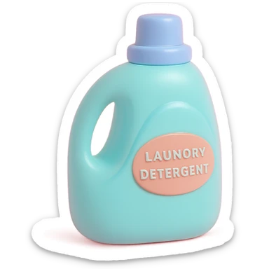 bottle of laundry detergent sticker