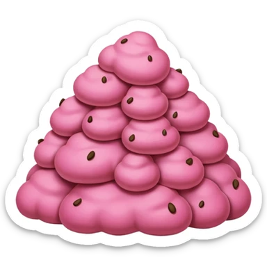 Caca 💩 rose sticker