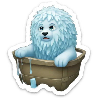 ice wallow come sticker