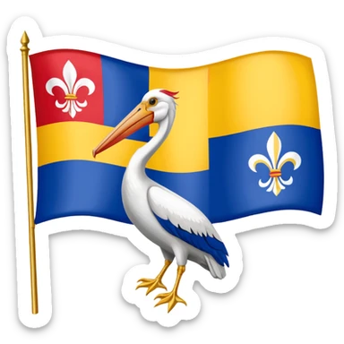 louisiana creole flag sticker