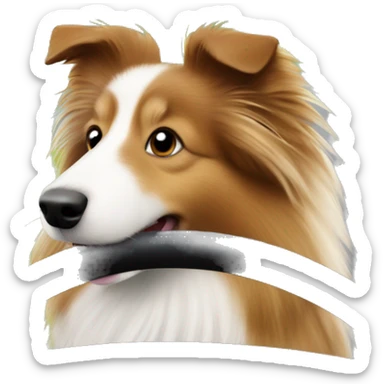 Shetland sheepdog driving sticker