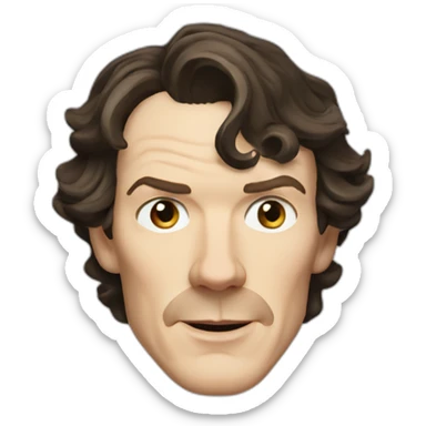 Sherlock Holmes benedict cumberbatch sticker