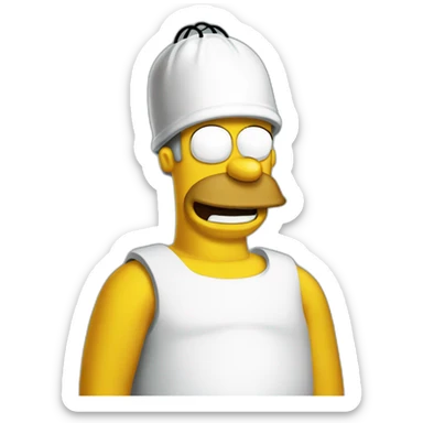 homer quatar sticker
