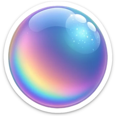 sparkling bubble sticker