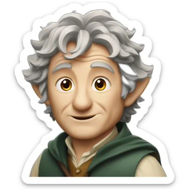 bilbo the hobbit sticker