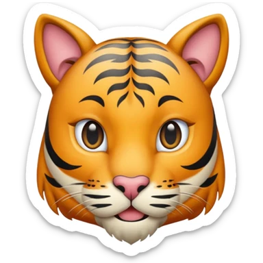 Un chat qui chevauche un cheval sticker