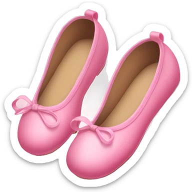 pink ballerina shoes sticker