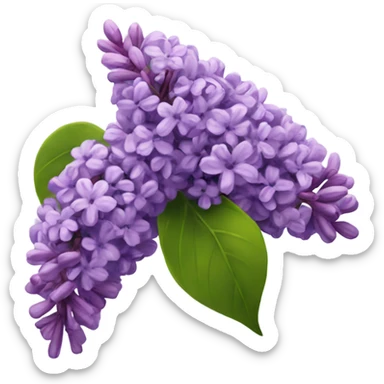 lilacs sticker